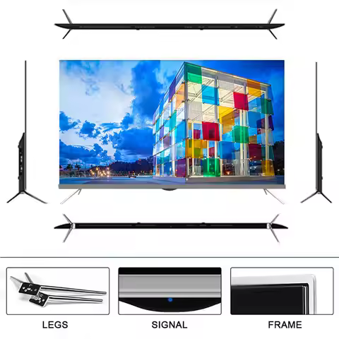 Frameless Thin 4K UHD Smart OLED Television 43/50/55/65/75/85 Inch Android WebOS System Home OEM TV 