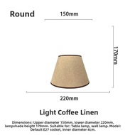 Linen Bedside Lamp Shade