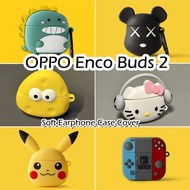 【Hot sale】For OPPO Enco Buds 2 Case Interesting Cartoon Soft Silicone Earphone Case Casing Cover NO.2