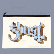 Ghost Band Skeletá Satanized Rock Metal Canvas Pouch Slogan Canvas Bag Funny Cosmetic Zipped Pencil