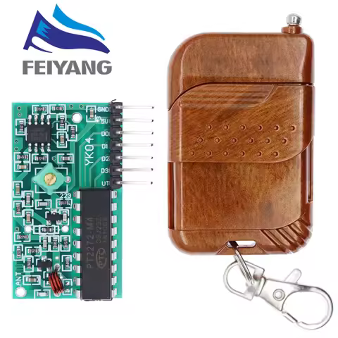 1set IC 2262/2272 4 CH 315Mhz Key Wireless Remote Control Kits Receiver module DaiDian