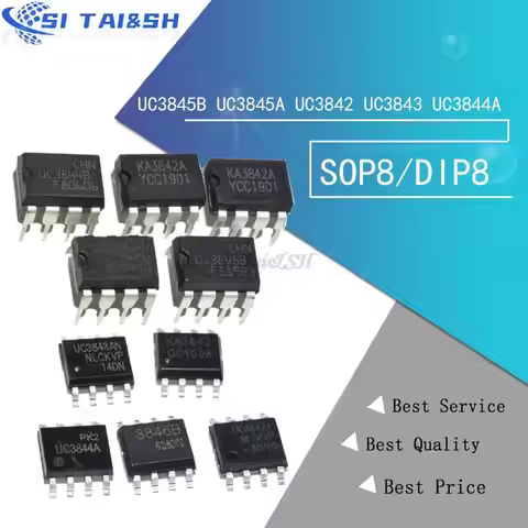 10pcs UC3845 SOP8 UC3845B SOP-8 UC3845A 3845B 3845A ST3845B UC3842 UC3843 UC3844 UC3842A UC3843A UC3
