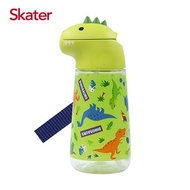 Skater 造型吸管型水壺(420ml)恐龍-綠