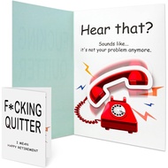 Funny Retirement Card with Ringing & Shaking Phone, Interactive Musical Happy Retirement Card for Co