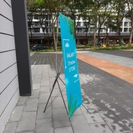 X-shaped stand, adjustable size 0.6x1m6 - 0.8x1m8, iron material (PRINT NOT INCLUDED), advertising s