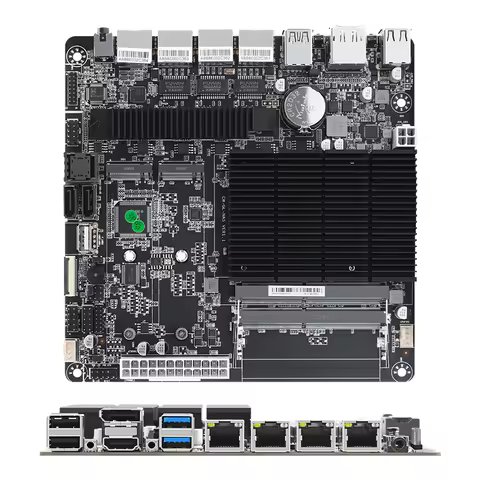SZBOX Mini-ITX Motherboard Intel Gemini Lake J4125 2*SO-DIMM DDR4 4* 2.5G LAN 2*SATA Expansion To 6*