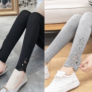 GanLai Women Pant New Embroidered 9-point Leggings for Women Wearing Thin Summer High Waisted Oversi