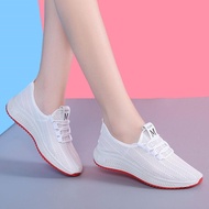 Pull Back Shoes White Shoes Female Students Korean Version All-Match New Style Sports Shoes Net Shoe