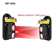 【】 Waterproof Perimeter Trip Alarm Dual Beam Sensor Active Intrusion Ir 20m~150m Outdoor Barrier Fen