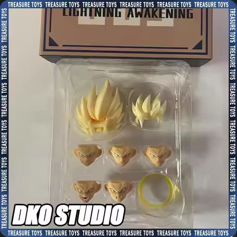 DKO Studio Son Goku SSJ2 Solid Color Head Face Accessory Pack Dragon Ball Super Saiyan Anime Action 