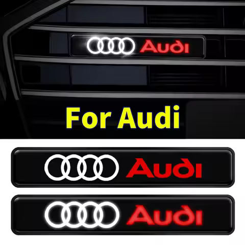 1pc Car Front Grille Trim Strips For Audi A3 A4 B5 B6 A3 8P 8V 8L A5 A6 C6 C5 A1 A7 A8 Q2 Q3 TT RS3 