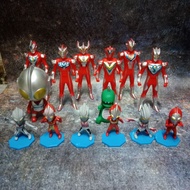 Ultraman cake decoration(plastic)/big head ultraman cake decorations #6pcs / set #Cake Topper