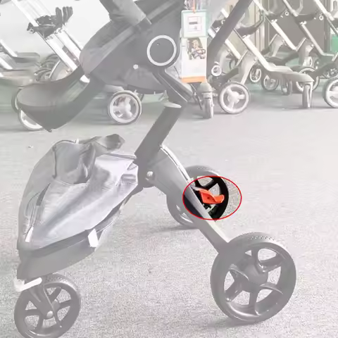 Wheel Brake Pedal For Stokke Xplory V2/3/4/5/6 Dsland Rear Wheel DIY Baby Buggy Replace Accessories
