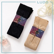 QSTAR Muslimah Aurat Anti-Slip Socks Women Long Floral Socks / Stoking Tapak Anti Licin Corak Bunga 