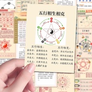 96 stickers for the theory of the Five Elements, Zhouyi Culture, Chinese Studies, Wisdom, Five Eleme