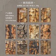 30 Tờ Thiên Nhiên Vải Vintage Thêu Sò Giấy DIY Nhật Ký Nền Chất Liệu Trang Trí 100x140mm