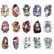 210 * 148 flowers arm tattoo paste waterproof half arm tattoo art tattoo sticker waterproof