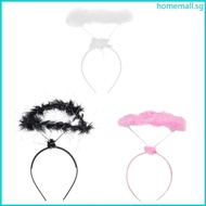 HO Angel Halo Headband Angel Feather Headdress Cosplay Christmas Hair Accessories