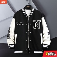 KATUN Garut men's leather jacket VARSITY JACKET HOODIE ZIPPER BASEBALL JACKET MEN WOMEN JUMBO (S-6XL
