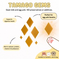 Dehydrated Pet Treats -  Tamago Gems (Dog Treats, Cat Treats, Hamster Treats, Goat Milk, Egg, Egg Yolk, Grain-free)