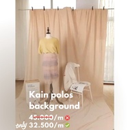 Kain Polos Cream / Kain Background Foto dan Studio / Bahan Polos Warna