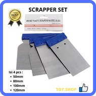 Scrapper Set of 4 pcs Scraper/ Set Steel Blade Paint Scraper Set Steel Blade Paint Scraper/
