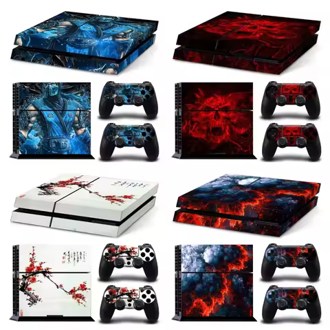 Console Skin for PS4 Protective Sticker Cover Full Vinyl Decal for Playstation 4 Controller