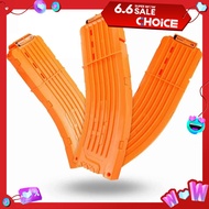 1/3PCS Orange 15-Darts Curved Magazine Replacement Banana Curved Quick Reload Clip Compatible for Nerf Elite Darts Toy Gun