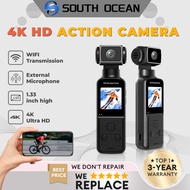 4K Ultra HD Pocket Action Camera Black 1.33" HD the front LCD display WiFi Internet Sports DV Camera