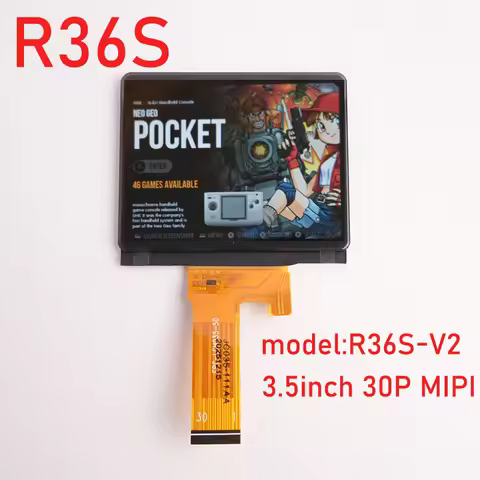 For R35S R36S 3.5-inch Game Console R36S-V2 Screen Lcd Screen Display without Cover Plate Replacemen