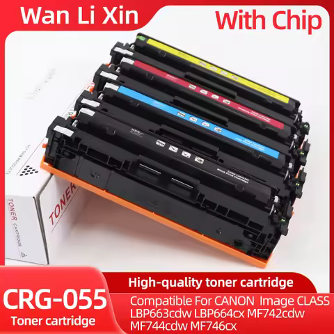 【With Chip】 CRG055 CRG-055 Toner Cartridge Compatible For Canon Image CLASS LBP663cdw LBP664cx MF742