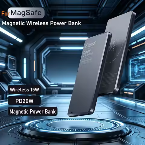 Wireless Power Bank 5000mAh PD20W USB Type-C Fast Charging Compatible With For Magsafe Magnetic IPho