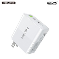 [Next Day Arrival] WEKOME 65W Gallium Nitride GaN Fast Charge Charger PD 3 Holes C X 2+A Multi-Proto