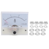 Lhome Analog Panel Ammeter DC 0-3A 63x58x56mm Current Meter 85C1 ABS for Voltage Stabilizer Power Distribution Cabinet Test Bench