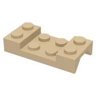 Lego parts tan Vehicle, Mudguard 2x4 with Arch Studded