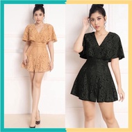 Super cute short-sleeved lace Jumpsuit J1065