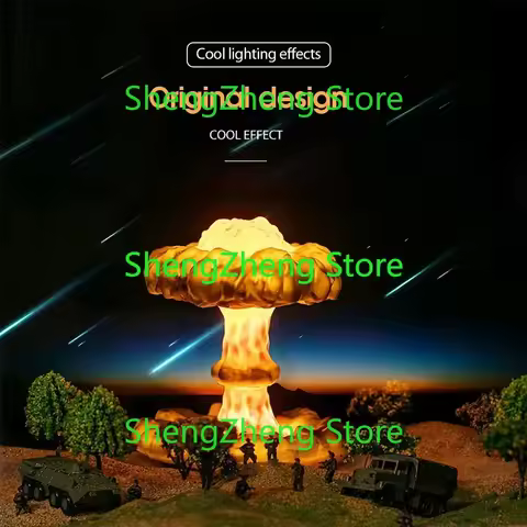 Nuclear Explosion Mushroom Cloud Creative Decorative Lamp Collection Gift Atomic Bomb Nuclear Bomb C