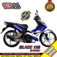 Decal Blade 110 Old Full Body Stiker Motor Blade 110 Full Body Striping Blade 110 Variasi Mandalika 