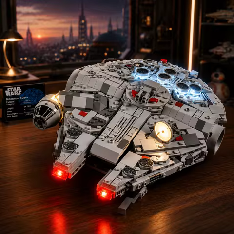 HPROSPER 5V LED Lighting (No Model) For LEGO 75375 Star Wars Millennium Falcon Light Up Your Buildin