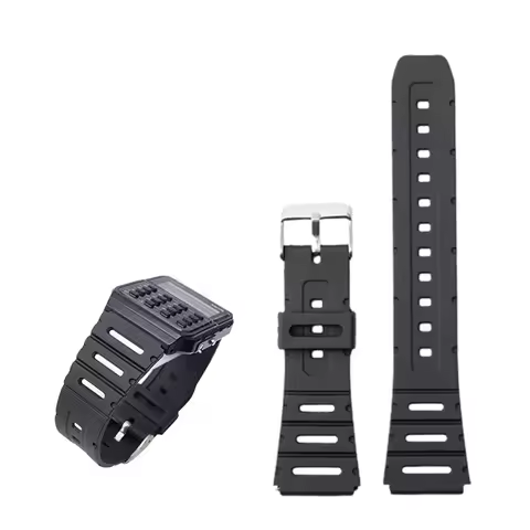 Watch band for Casio straps watch accessorise CA-53W CA-61W FT-100W W-520U W-720G tpu soft watchband