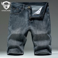 EAGLADE Denim Jeans Shorts for Men 866 in Blue Grey Stretchable J10