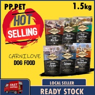 CARNILOVE Dog Food 1.5KG (salmon turkey oct21/Lamb Wild Boar feb22/salmon may22/ostrich oct22/duck p