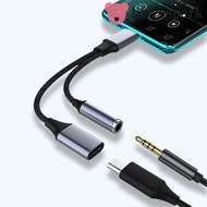 BLAZESPARK 2-in-1 USB C To Aux Audio Cable, OTG Adapter 3.5 MM Jack Type C To Dual Type C Cable, Dua