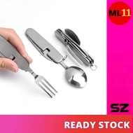 (8 in 1) Picnic Set Barang Camping Set Barangan Dapur Camping Spoon Camping Utensil Set Sudu Spoon G