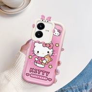 เคสใส่โทรศัพท์สำหรับ Vivo Y22 VIVO Y22 S การ์ตูนน่ารักเฮลโหลคิตตี้ Pochacco Meldy Kurom เคสโทรศัพท์มีลายเคสเลนส์โทรศัพท์มอนสเตอร์นิ่มฝาครอบป้องกันกันกระแทกเคสใส่โทรศัพท์เคสโทรศัพท์มือถือ