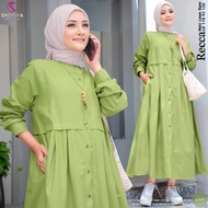Baju Gamis Midi Dress Wanita Muslim - Recca Midi Original Shofiya