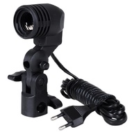 TaffSTUDIO Lamp Holder Photo Lamp Socket E27 with Umbrella Holder - HQ-DZ001