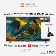 Xiaomi Mi TV Max 86 Inch 4K Android TV 4K Ultra HD HDR10+ Inbuilt Chromecast Netflix Youtube