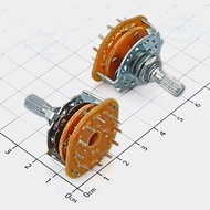 [2 Pieces]- RS25 4P3T Rotary Switch, 4-Pole 3-Position Choice