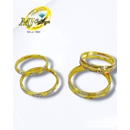 Bajet Gold 916 Row Round Ring/Gold Ring Round 916